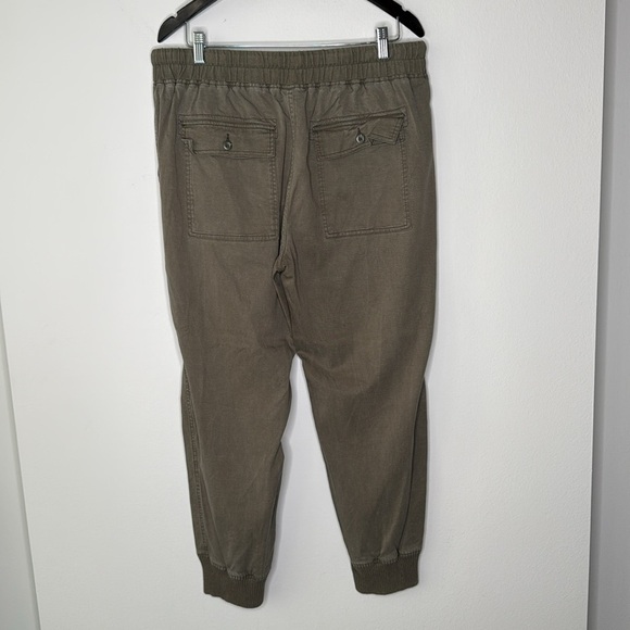 Roots Cotton Women's Jogger Pants in Olive Size XL - Picture 5 of 9